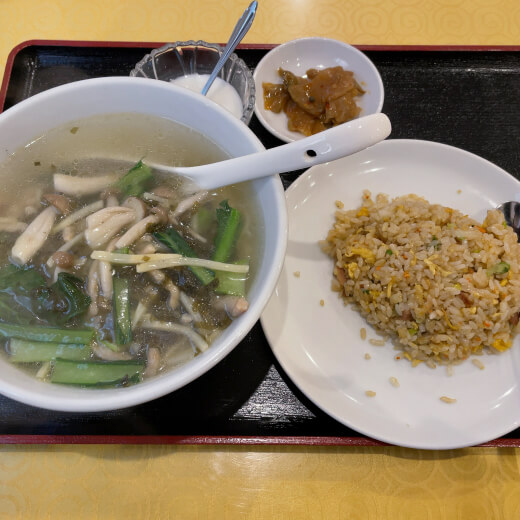 徳記　高菜麺+半炒飯